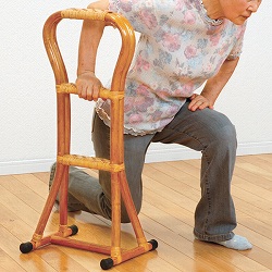 ＜アウトレット＞籐立ち上がりステッキ